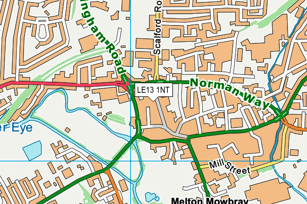 LE13 1NT map - OS VectorMap District (Ordnance Survey) LE13 1NT map - OS VectorMap District (Ordnance Survey)