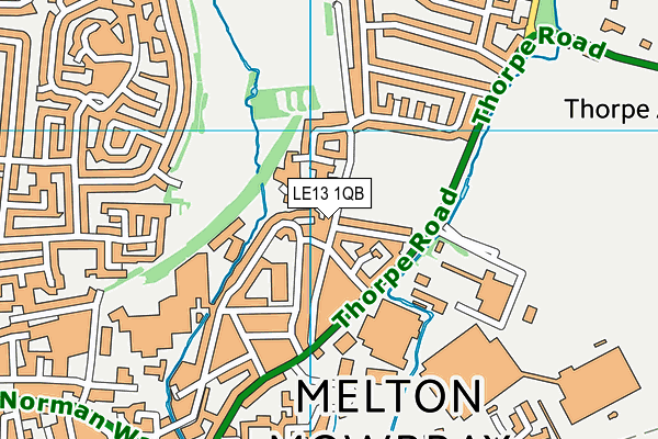 LE13 1QB map - OS VectorMap District (Ordnance Survey) LE13 1QB map - OS VectorMap District (Ordnance Survey)