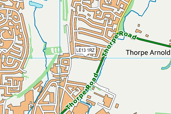 LE13 1RZ map - OS VectorMap District (Ordnance Survey) LE13 1RZ map - OS VectorMap District (Ordnance Survey)