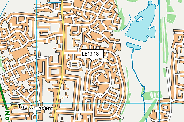 LE13 1ST map - OS VectorMap District (Ordnance Survey) LE13 1ST map - OS VectorMap District (Ordnance Survey)