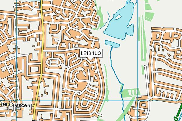 LE13 1UQ map - OS VectorMap District (Ordnance Survey) LE13 1UQ map - OS VectorMap District (Ordnance Survey)