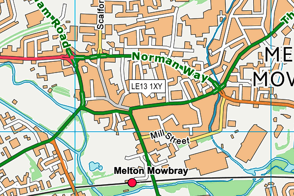 LE13 1XY map - OS VectorMap District (Ordnance Survey) LE13 1XY map - OS VectorMap District (Ordnance Survey)