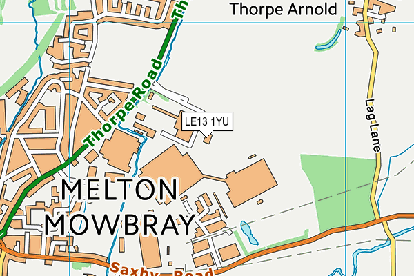 LE13 1YU map - OS VectorMap District (Ordnance Survey) LE13 1YU map - OS VectorMap District (Ordnance Survey)