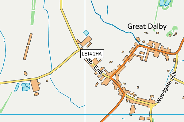 LE14 2HA map - OS VectorMap District (Ordnance Survey) LE14 2HA map - OS VectorMap District (Ordnance Survey)