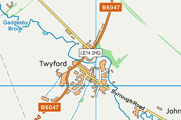 LE14 2HQ map - OS VectorMap District (Ordnance Survey) LE14 2HQ map - OS VectorMap District (Ordnance Survey)