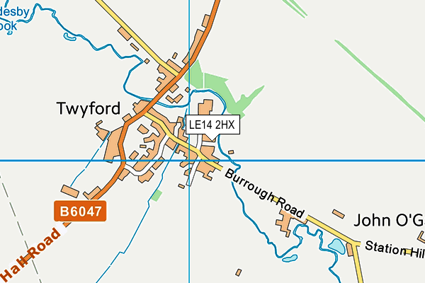 LE14 2HX map - OS VectorMap District (Ordnance Survey) LE14 2HX map - OS VectorMap District (Ordnance Survey)