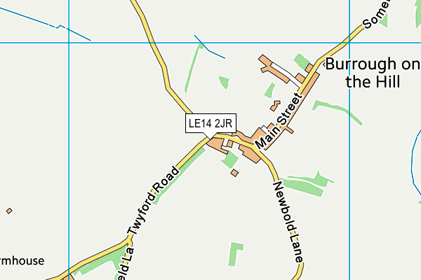 LE14 2JR map - OS VectorMap District (Ordnance Survey) LE14 2JR map - OS VectorMap District (Ordnance Survey)