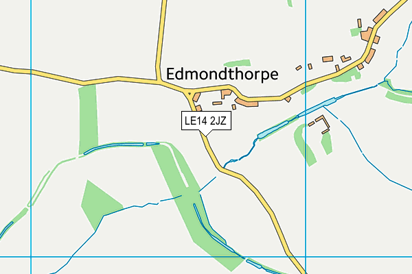 LE14 2JZ map - OS VectorMap District (Ordnance Survey) LE14 2JZ map - OS VectorMap District (Ordnance Survey)