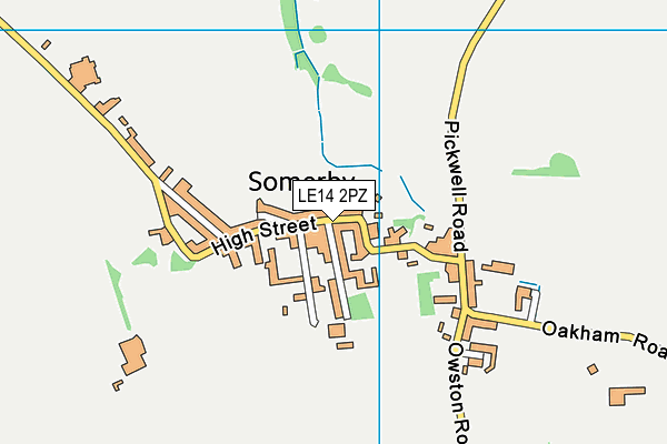 LE14 2PZ map - OS VectorMap District (Ordnance Survey) LE14 2PZ map - OS VectorMap District (Ordnance Survey)