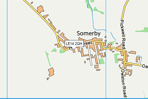 LE14 2QH map - OS VectorMap District (Ordnance Survey) LE14 2QH map - OS VectorMap District (Ordnance Survey)