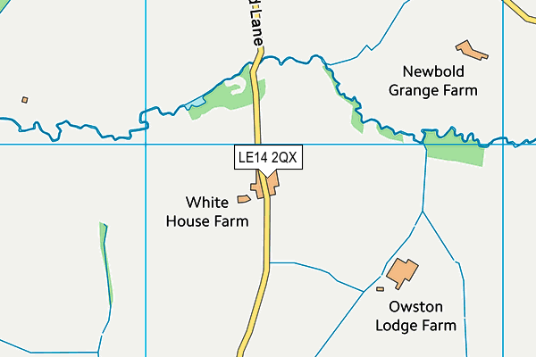 LE14 2QX map - OS VectorMap District (Ordnance Survey) LE14 2QX map - OS VectorMap District (Ordnance Survey)