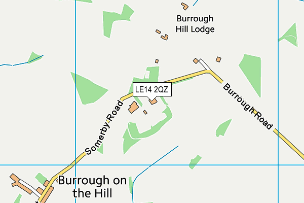 LE14 2QZ map - OS VectorMap District (Ordnance Survey) LE14 2QZ map - OS VectorMap District (Ordnance Survey)