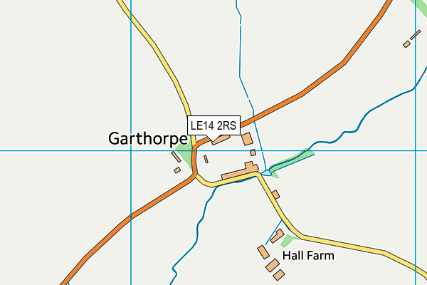 LE14 2RS map - OS VectorMap District (Ordnance Survey) LE14 2RS map - OS VectorMap District (Ordnance Survey)