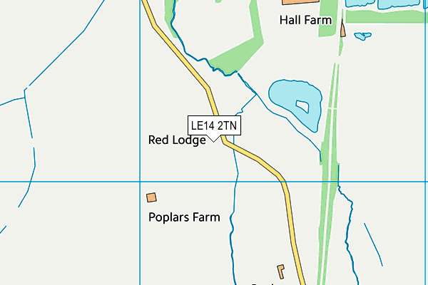 LE14 2TN map - OS VectorMap District (Ordnance Survey) LE14 2TN map - OS VectorMap District (Ordnance Survey)