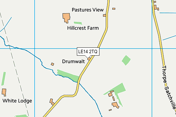 LE14 2TQ map - OS VectorMap District (Ordnance Survey) LE14 2TQ map - OS VectorMap District (Ordnance Survey)
