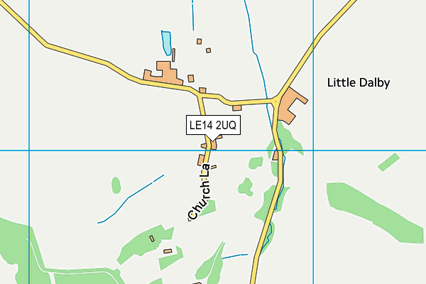 LE14 2UQ map - OS VectorMap District (Ordnance Survey) LE14 2UQ map - OS VectorMap District (Ordnance Survey)
