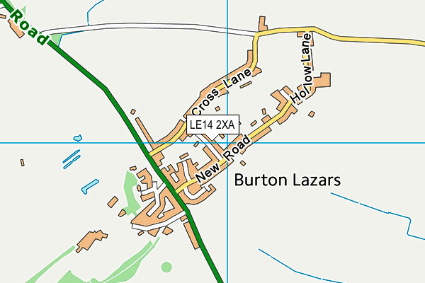 LE14 2XA map - OS VectorMap District (Ordnance Survey) LE14 2XA map - OS VectorMap District (Ordnance Survey)
