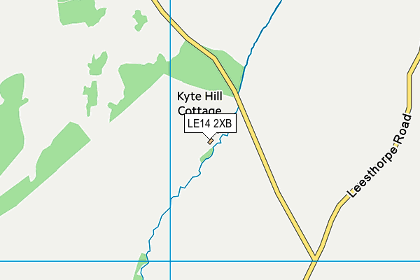LE14 2XB map - OS VectorMap District (Ordnance Survey) LE14 2XB map - OS VectorMap District (Ordnance Survey)