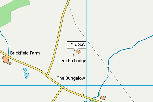 LE14 2XG map - OS VectorMap District (Ordnance Survey) LE14 2XG map - OS VectorMap District (Ordnance Survey)