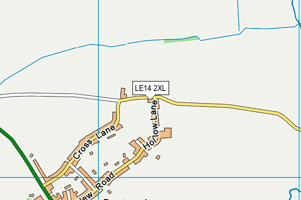 LE14 2XL map - OS VectorMap District (Ordnance Survey) LE14 2XL map - OS VectorMap District (Ordnance Survey)