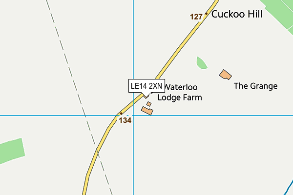 LE14 2XN map - OS VectorMap District (Ordnance Survey) LE14 2XN map - OS VectorMap District (Ordnance Survey)