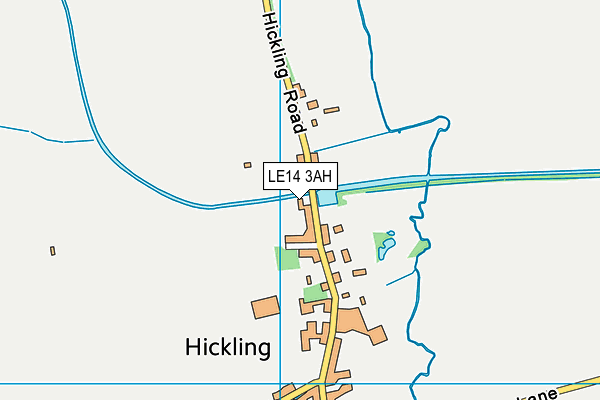 LE14 3AH map - OS VectorMap District (Ordnance Survey) LE14 3AH map - OS VectorMap District (Ordnance Survey)