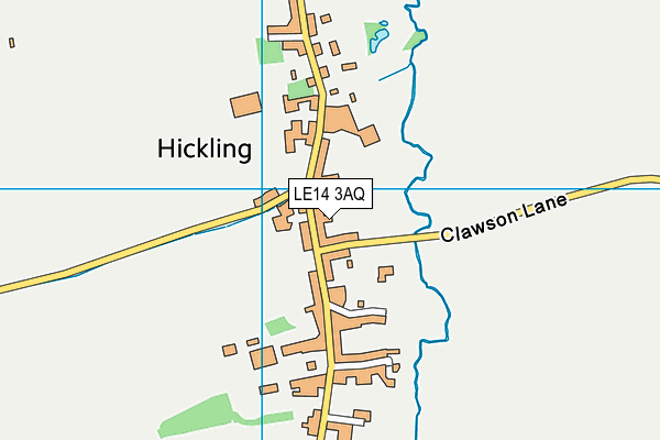 LE14 3AQ map - OS VectorMap District (Ordnance Survey) LE14 3AQ map - OS VectorMap District (Ordnance Survey)