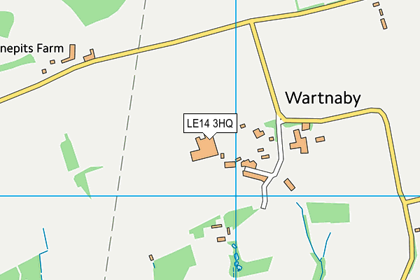 LE14 3HQ map - OS VectorMap District (Ordnance Survey) LE14 3HQ map - OS VectorMap District (Ordnance Survey)