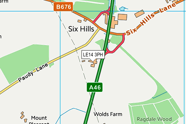 LE14 3PH map - OS VectorMap District (Ordnance Survey) LE14 3PH map - OS VectorMap District (Ordnance Survey)