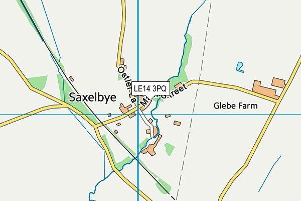LE14 3PQ map - OS VectorMap District (Ordnance Survey) LE14 3PQ map - OS VectorMap District (Ordnance Survey)