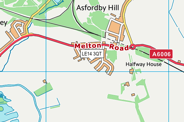 LE14 3QT map - OS VectorMap District (Ordnance Survey) LE14 3QT map - OS VectorMap District (Ordnance Survey)