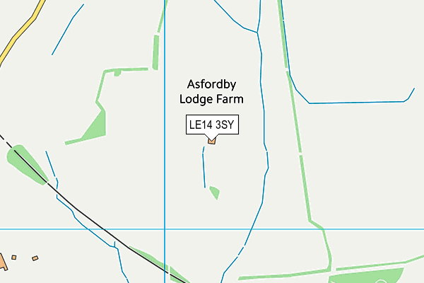 LE14 3SY map - OS VectorMap District (Ordnance Survey) LE14 3SY map - OS VectorMap District (Ordnance Survey)