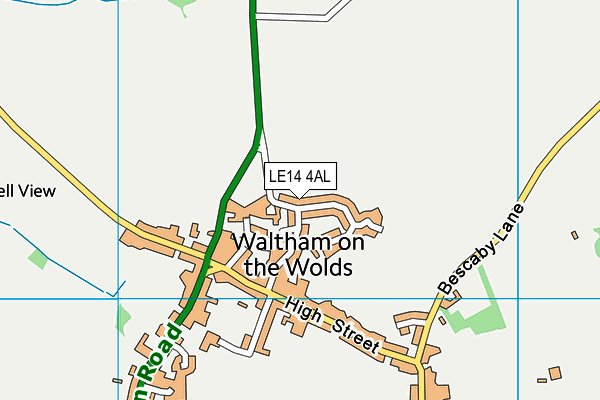 LE14 4AL map - OS VectorMap District (Ordnance Survey)