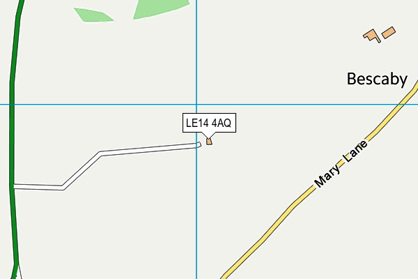 LE14 4AQ map - OS VectorMap District (Ordnance Survey) LE14 4AQ map - OS VectorMap District (Ordnance Survey)