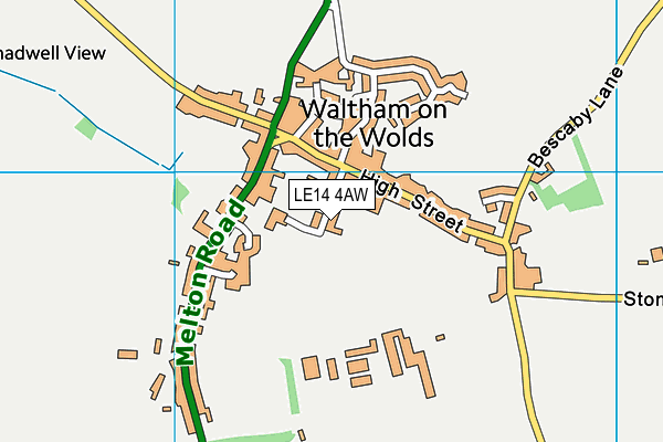 LE14 4AW map - OS VectorMap District (Ordnance Survey) LE14 4AW map - OS VectorMap District (Ordnance Survey)