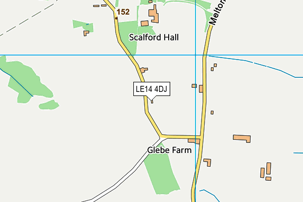 LE14 4DJ map - OS VectorMap District (Ordnance Survey) LE14 4DJ map - OS VectorMap District (Ordnance Survey)