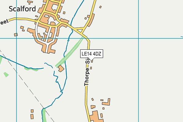 LE14 4DZ map - OS VectorMap District (Ordnance Survey) LE14 4DZ map - OS VectorMap District (Ordnance Survey)