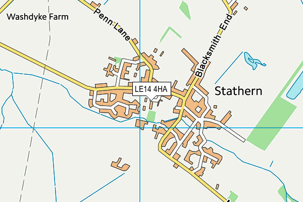 LE14 4HA map - OS VectorMap District (Ordnance Survey) LE14 4HA map - OS VectorMap District (Ordnance Survey)