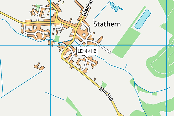 LE14 4HB map - OS VectorMap District (Ordnance Survey) LE14 4HB map - OS VectorMap District (Ordnance Survey)