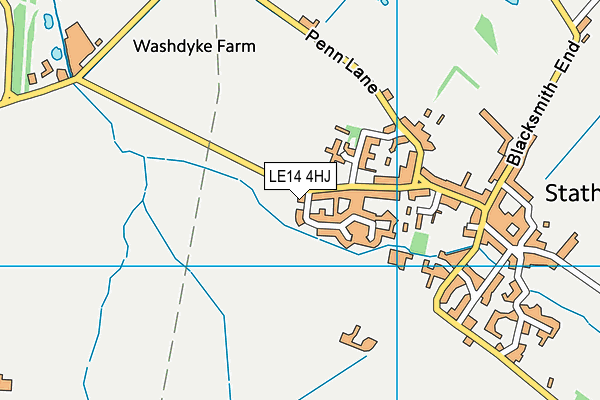 LE14 4HJ map - OS VectorMap District (Ordnance Survey) LE14 4HJ map - OS VectorMap District (Ordnance Survey)