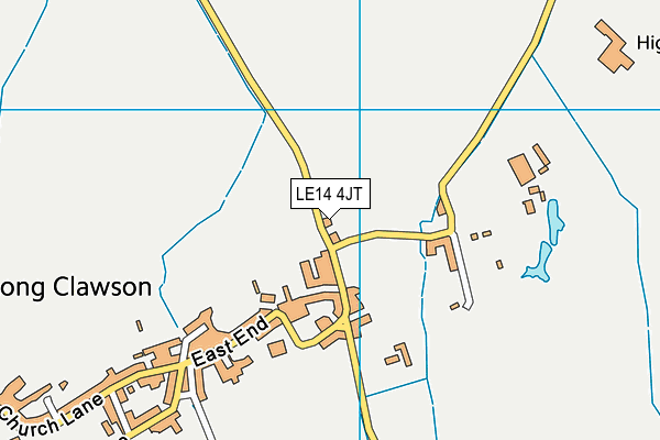 LE14 4JT map - OS VectorMap District (Ordnance Survey) LE14 4JT map - OS VectorMap District (Ordnance Survey)