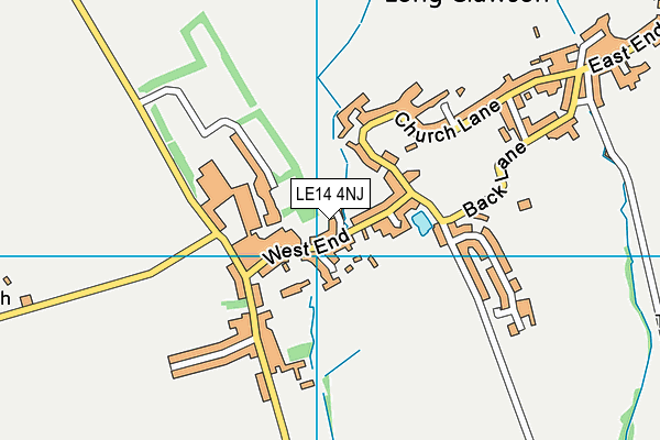LE14 4NJ map - OS VectorMap District (Ordnance Survey) LE14 4NJ map - OS VectorMap District (Ordnance Survey)