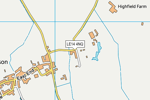 LE14 4NQ map - OS VectorMap District (Ordnance Survey) LE14 4NQ map - OS VectorMap District (Ordnance Survey)