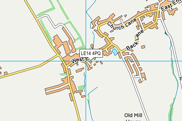 LE14 4PQ map - OS VectorMap District (Ordnance Survey) LE14 4PQ map - OS VectorMap District (Ordnance Survey)