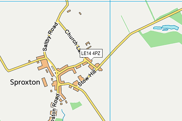 LE14 4PZ map - OS VectorMap District (Ordnance Survey) LE14 4PZ map - OS VectorMap District (Ordnance Survey)