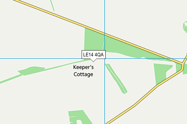 LE14 4QA map - OS VectorMap District (Ordnance Survey) LE14 4QA map - OS VectorMap District (Ordnance Survey)
