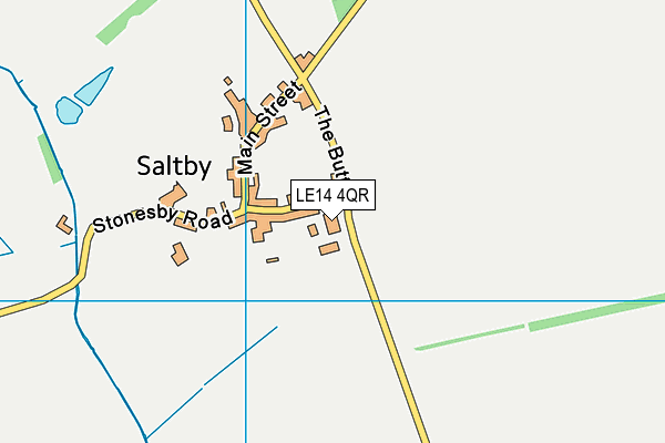 LE14 4QR map - OS VectorMap District (Ordnance Survey) LE14 4QR map - OS VectorMap District (Ordnance Survey)