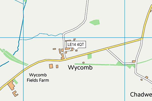 LE14 4QT map - OS VectorMap District (Ordnance Survey) LE14 4QT map - OS VectorMap District (Ordnance Survey)