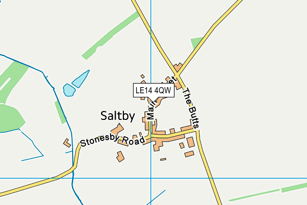 LE14 4QW map - OS VectorMap District (Ordnance Survey) LE14 4QW map - OS VectorMap District (Ordnance Survey)