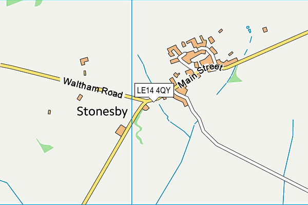 LE14 4QY map - OS VectorMap District (Ordnance Survey)